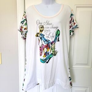 Disney Parks Cinderella One Shoe Can Change Your Life All Over Print T Shirt XXL